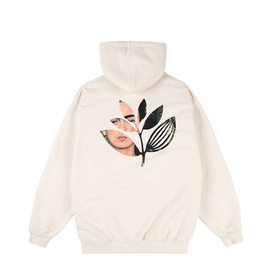 Magenta Frida Plant Hoodie (Natural)