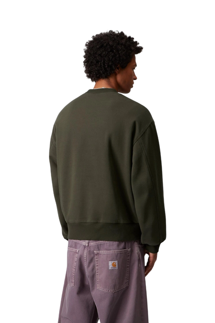 bluza Carhartt WIP Detroit Sweat olive stone washed