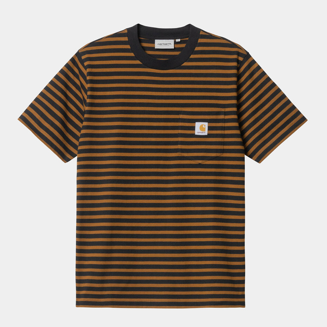 koszulka Carhartt WIP S/S Seidler Pocket T-Shirt (Brown/Black)