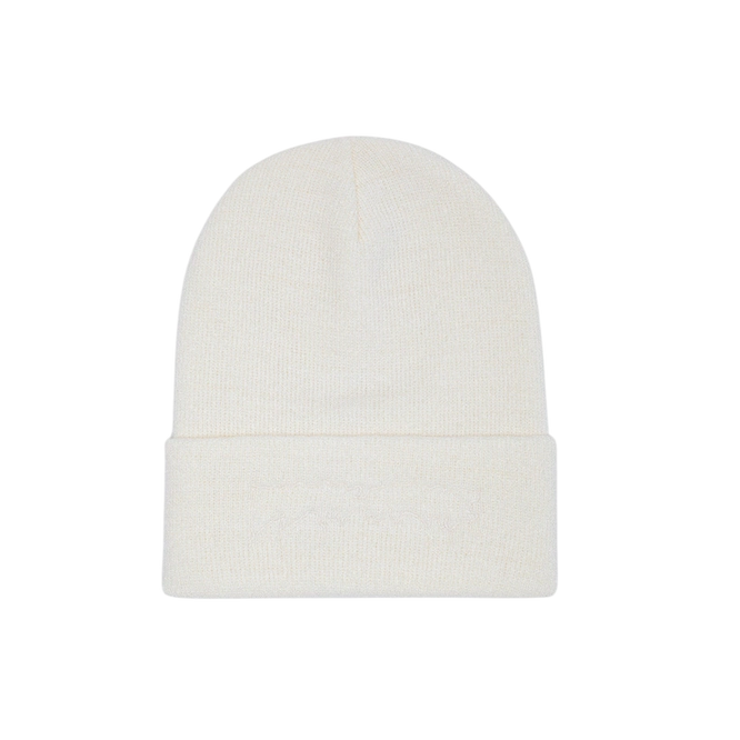 Fucking Awesome Drip Embroidered Beanie (Natural)