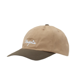 Magenta brush dad hat khaki
