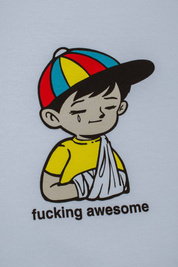 Fucking Awesome Wanto Kid tee white