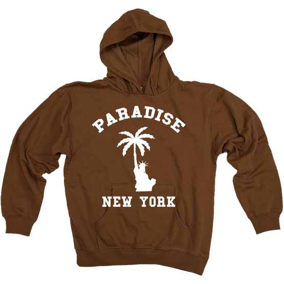 bluza Paradise NYC Liberty Palm Hood - Brown