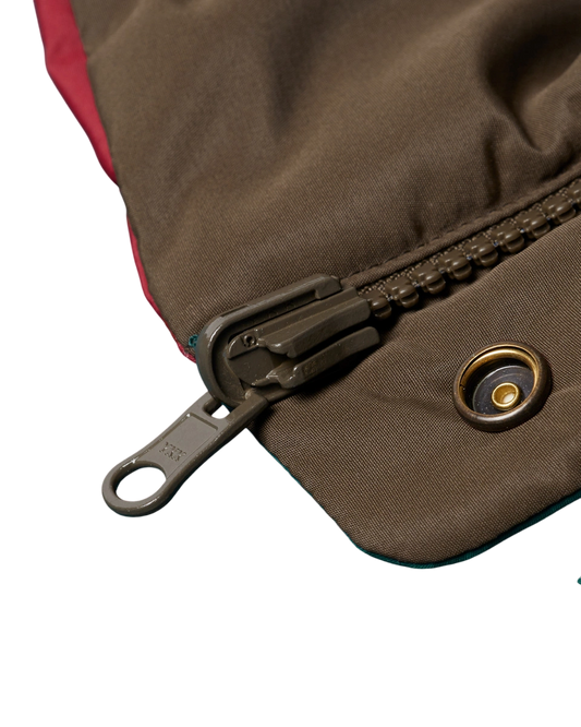 kurtka by Parra Protect The Sun Reversible Puffer Jacket (Brown)