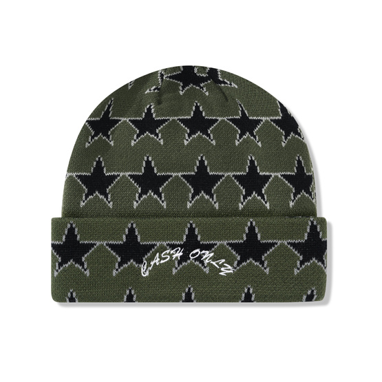 Cash Only Star Beanie (Army)