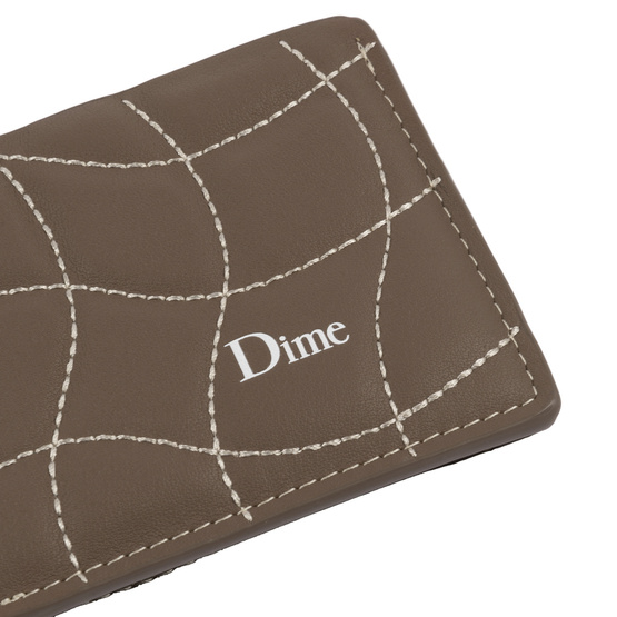 portfel Dime Quilted Bifold Wallet brązowy