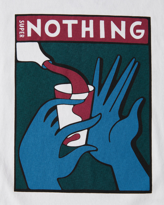 Koszulka By Parra Super nothing t-shirt white