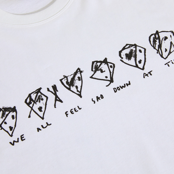 Polar Sad at times tee white 