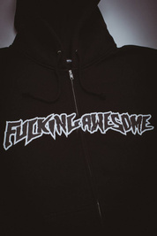 Bluza Fucking Awesome Stamp Logo Zip hoodie black