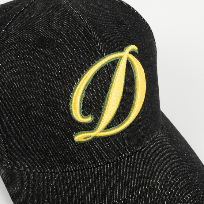 Dime Cursive D Full Fit Cap black denim
