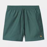 szorty Carhartt WIP Chase Swim Trunks (Rainforest/Gold)