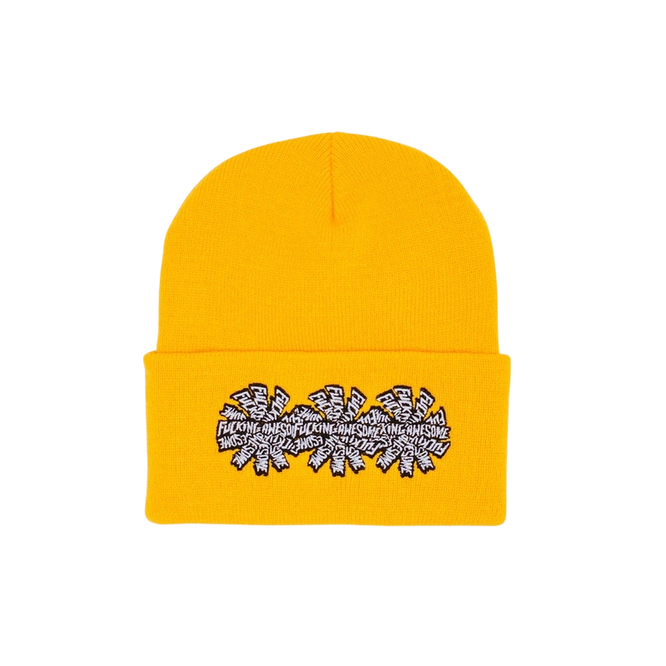 Czapka Fucking Awesome 3 spiral cuff beanie tan