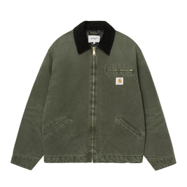 Carhartt WIP OG Detroit Jacket (Olive / Black, Stone canvas)