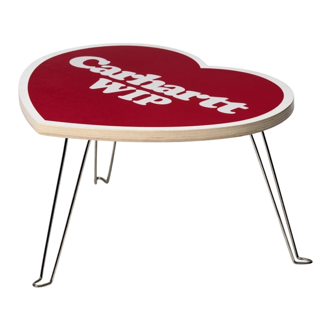 stolik Carhartt WIP Heart Folding Table scarlet/white