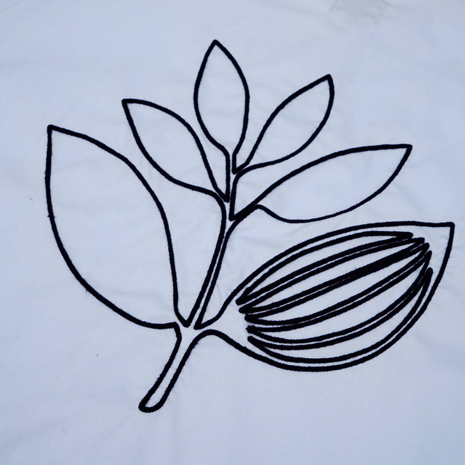 Magenta bowling shirt light blue