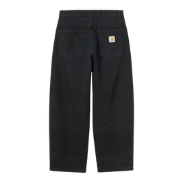 Carhartt WIP Brandon Pant Black, Grind washed