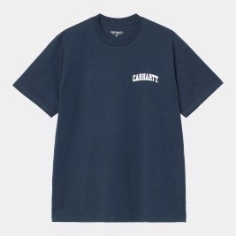 Carhartt WIP S/S University Script T-Shirt (Ink/White)