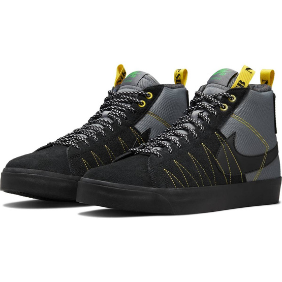 Nike SB Zoom Blazer Mid Premium Cool Grey/black-white-yellow Strike