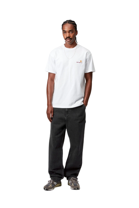 spodnie Carhartt WIP Single Knee Pant Black stone washed