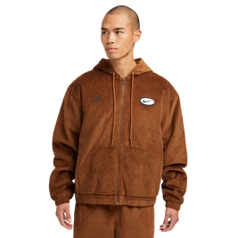 Nike Sb Full-Zip Hooded Corduroy Skate Jacket