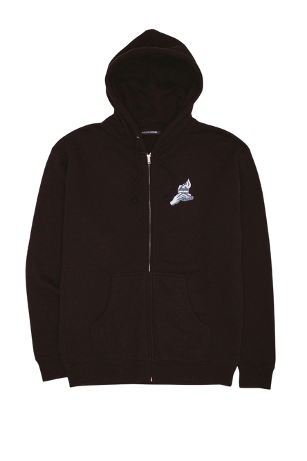 bluza Fucking Awesome House on Fire 2 zip up hoodie black