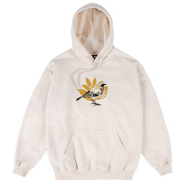 bluza magenta Bird Plant Hoodie - Natural