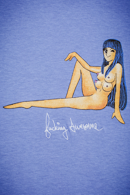 Fucking Awesome girl tee violet
