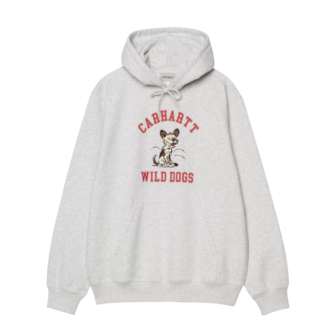 Carhartt WIP Hooded Wild Dog Sweat (Grey Heather)