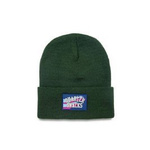 quartersnacks Rubber Label Beanie — Green