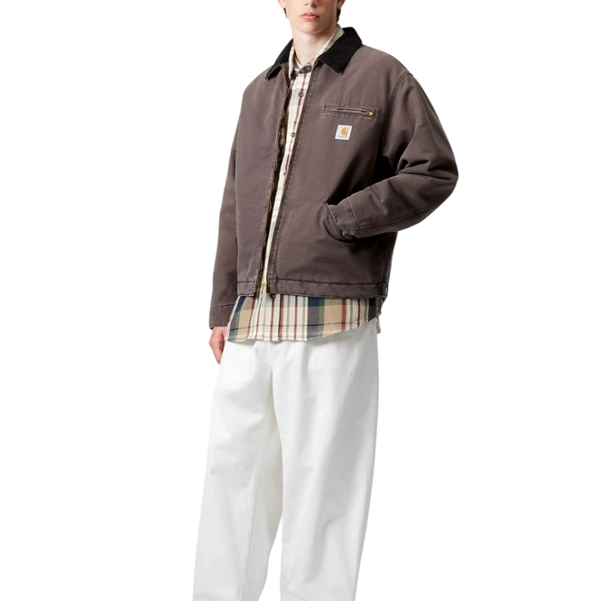 kurtka Carhartt WIP OG Detroit Jacket (Tobacco / Black, Stone canvas)