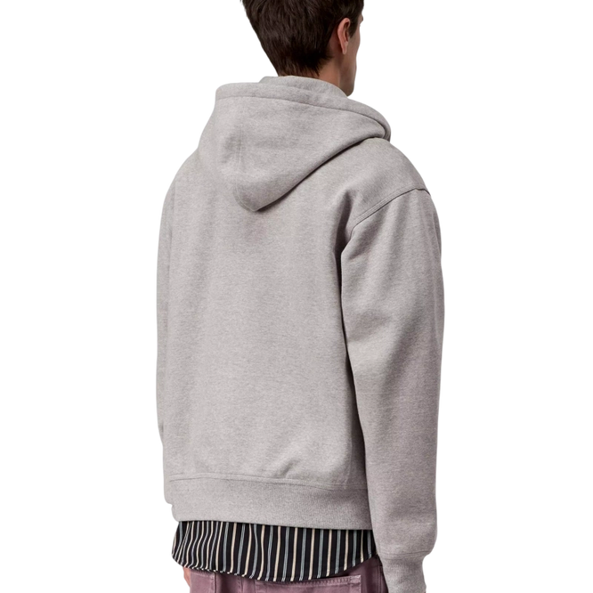 bluza Carhartt WIP Hooded American Script Jacket (Grey Heather)