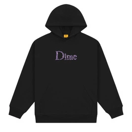  Dime classic skull hoodie black