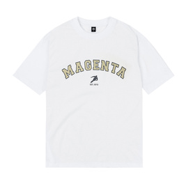 Magenta Varcity Tee (White)