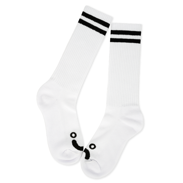skarpety Polar Rib Socks Long | Happy Sad (White)
