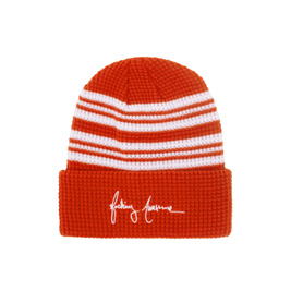 Fucking Awesome - Cursive Waffle Cuff Beanie (Orange)
