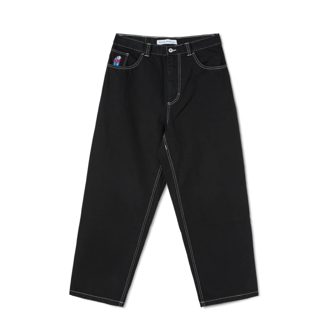 Polar Big Boy Pants OG Logo (Black/ White Stitching)