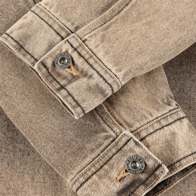 Dime Denim Jacket (Dipped Sandblasted Brown)