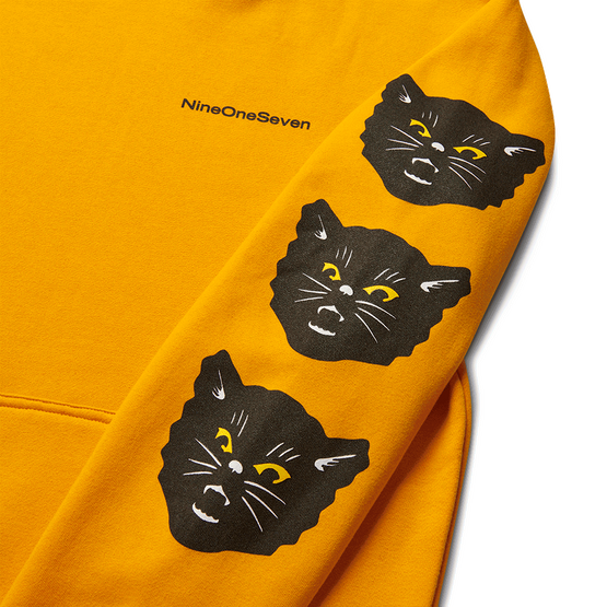 Bluza Call Me 917 - Black Cat Hoodie (Gold)