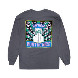 Longsleeve ripndip overthinking charcoal 