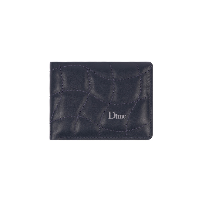 Dime quilted bifold wallet dark blue