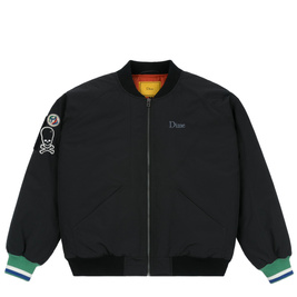 Dime Velcro Patch Bomber Jacket Black