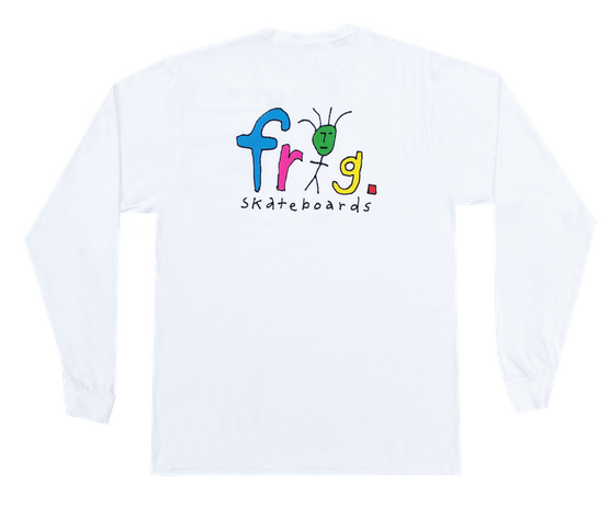 Frog Man Logo Longsleeve (White)