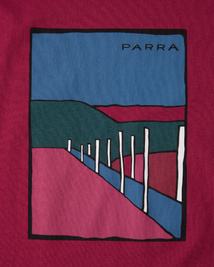 Koszulka By Parra Beach parking t-shirt (Raspberry)