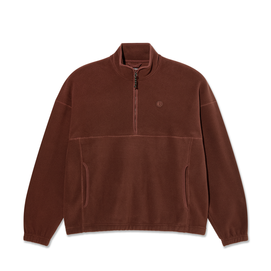 Bluza Polar Ivan half zip sweater wine 