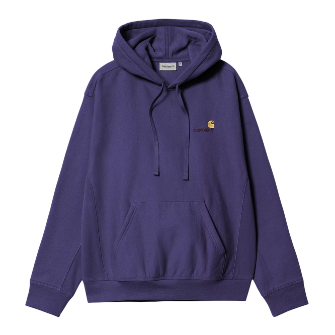 Carhartt WIP Hooded American Script Sweatshirt (Aura)