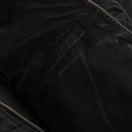 Dime Velour bomber jacket black