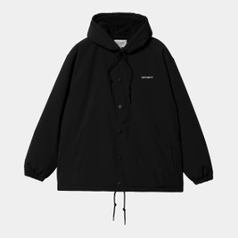 Carhartt WIP Hooded Coach Jacket (Black/White)