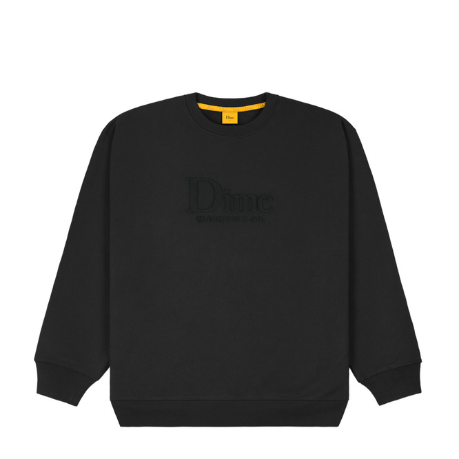 bluza Dime Classic Embossed Crewneck Black