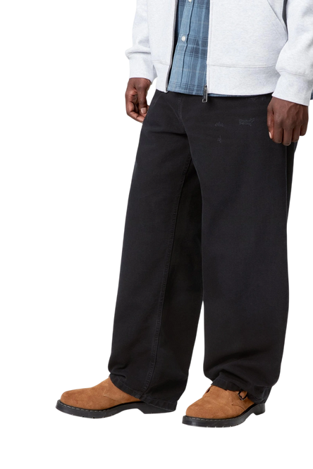 spodnie Carhartt WIP Brandon Pant Black, Grind washed