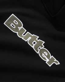 Butter Ripstop Logo Applique Pullover Hood Black